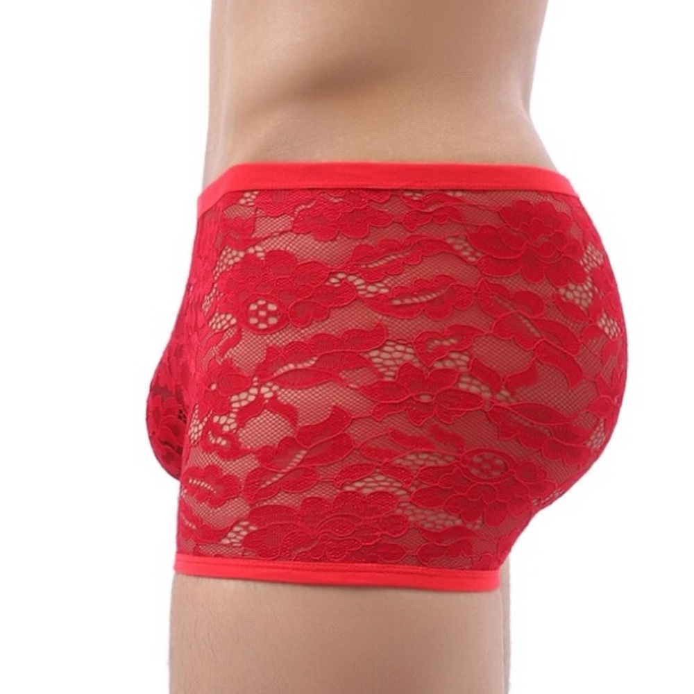 Men’s Boxer Underwear Masculine Lace Boxers Breathable Underwear